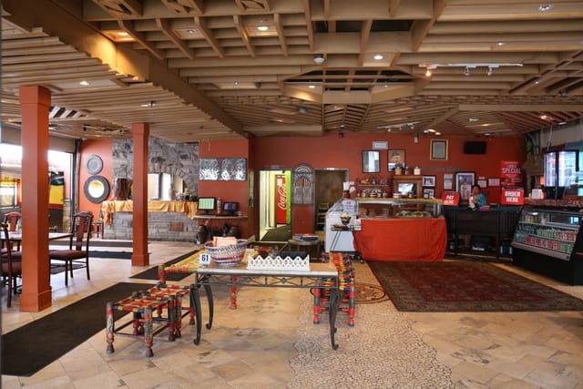 Banquet Hall at Lahore Tikka House with cozy wooden accents for events and conferences.