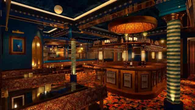 Elegant event space in Ambassadors Clubhouse, perfect for upscale gatherings and cocktail parties.