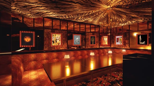 Elegant event space in Ambassadors Clubhouse, perfect for upscale gatherings and receptions.