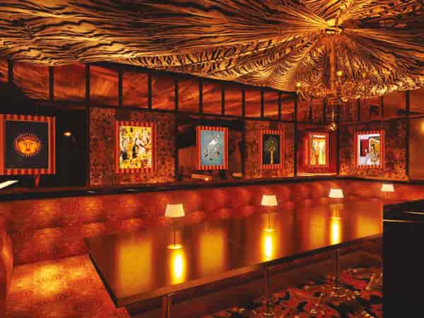 Elegant Ambassadors Clubhouse venue with luxurious seating for upscale events and networking.