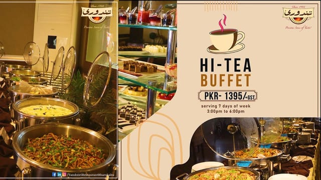 Vibrant hi-tea buffet at Hi Tea Bhar Kahu for networking events and casual meetings.