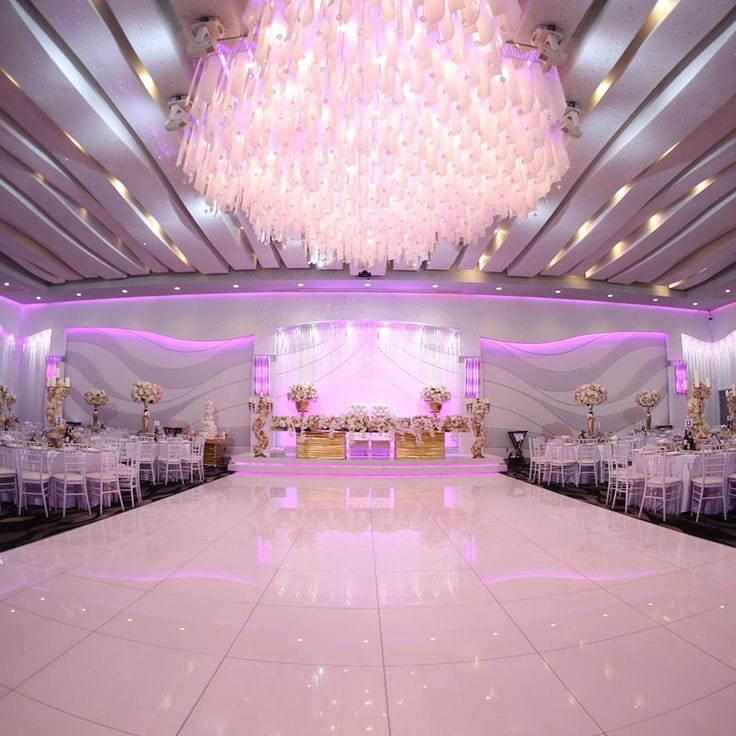 Millennium Ballroom at Renaissance Banquet, elegant space for weddings and formal events.