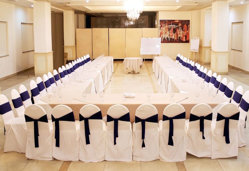 Events and Meetings Hall at Shalimar Tower Hotel with U-shape table setup for workshops.