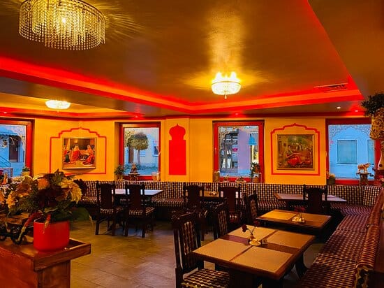 Vibrant ZaiQa Restaurant dining space with warm lighting for intimate gatherings and events.