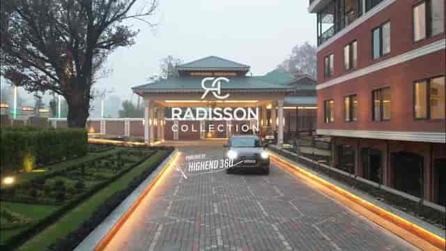 Elegant conference room entrance at Radisson Hotel, perfect for upscale events and weddings.