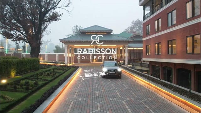 Elegant conference room entrance at Radisson Hotel, perfect for upscale events and weddings.