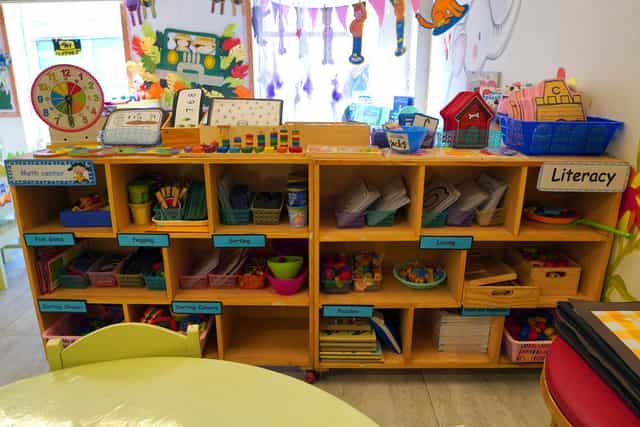 IQBAL Town Campus studio with organized shelving for creative meetings and events.