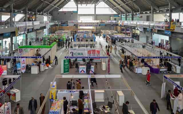 General Hall - A in Expo Centre Lahore, ideal for trade shows or conferences with high ceilings.