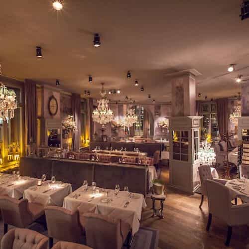 Elegant Bistro Restaurant in Villa Merton, ideal for private dining and intimate gatherings.