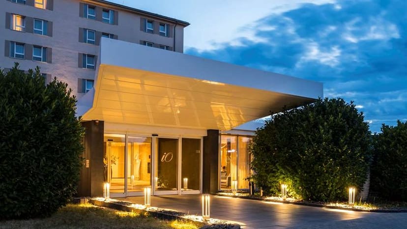 Modern Meeting Room entrance at Best Western Plus iO Hotel, perfect for elegant events.