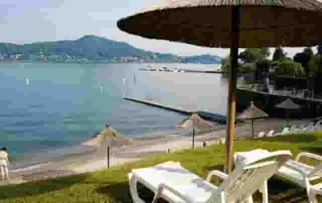 Private beach
