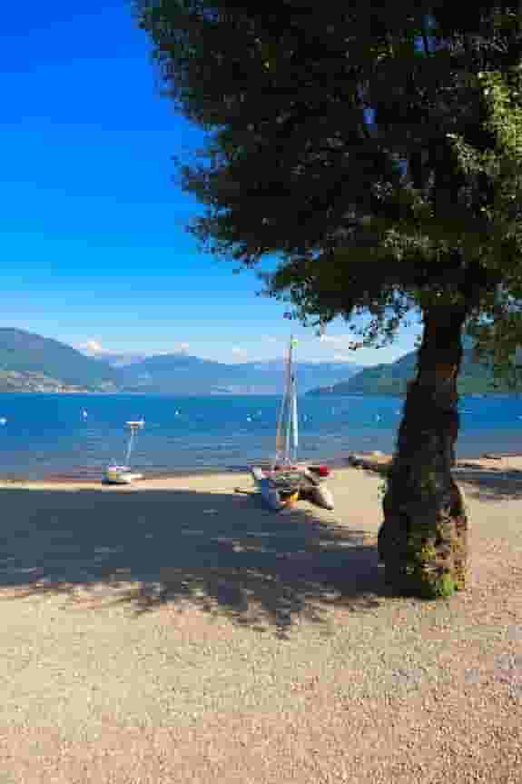 Private beach area