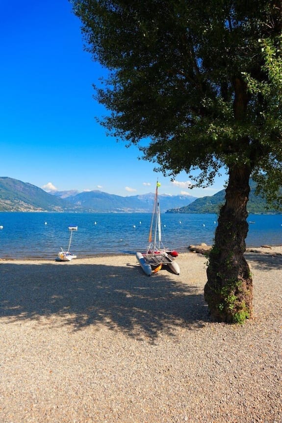 Private beach at Hotel Villa delle Palme, perfect for corporate retreats and team-building.