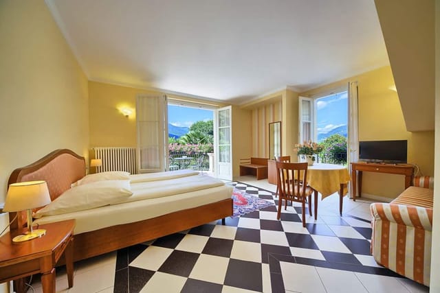 Private beach area at Hotel Villa delle Palme, ideal for retreats and meetings.