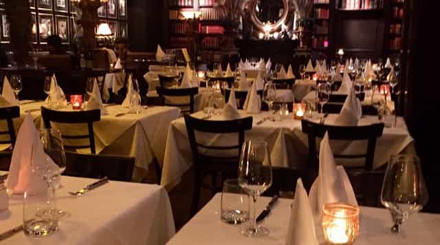 Elegant dining setup at Ivory Club for upscale corporate dinners and intimate gatherings.
