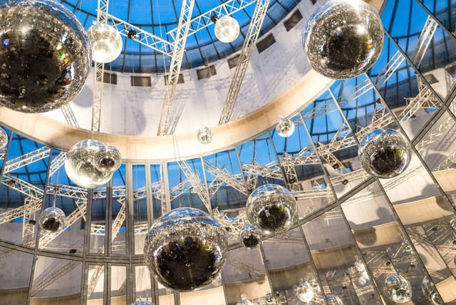 Event space with disco balls at SCHIRN KUNSTHALLE FRANKFURT, perfect for galas and celebrations.