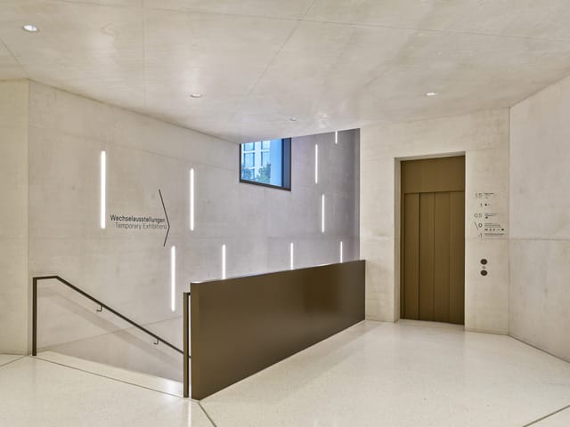 Modern entryway in Jewish Museum Frankfurt, ideal for professional events and gatherings.