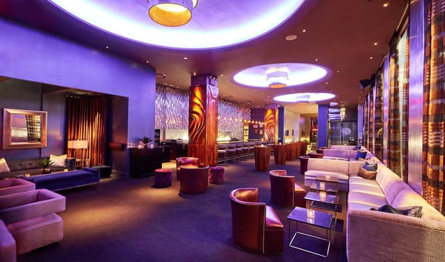 Semi-private VIP room at 48 Lounge, ideal for upscale gatherings and meetings.