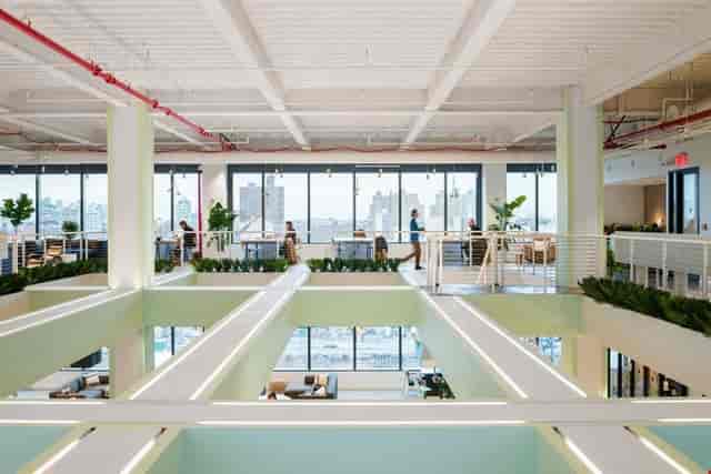 Modern Conferencing Center in Dock 72 featuring large windows, ideal for corporate events.