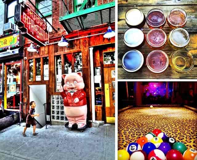 Vibrant wine bar with whimsical mascot, ideal for casual events and team-building activities.