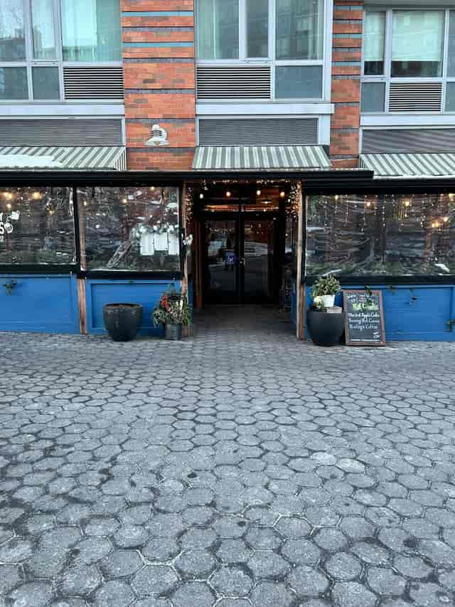 Charming restaurant with outdoor seating, ideal for intimate gatherings and events.