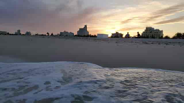 Beach sunset at Maman restaurant, perfect for seaside weddings and corporate retreats.