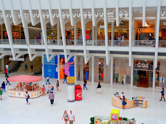 Vibrant Westfield Mall restaurant space for pop-up events and experiential marketing.