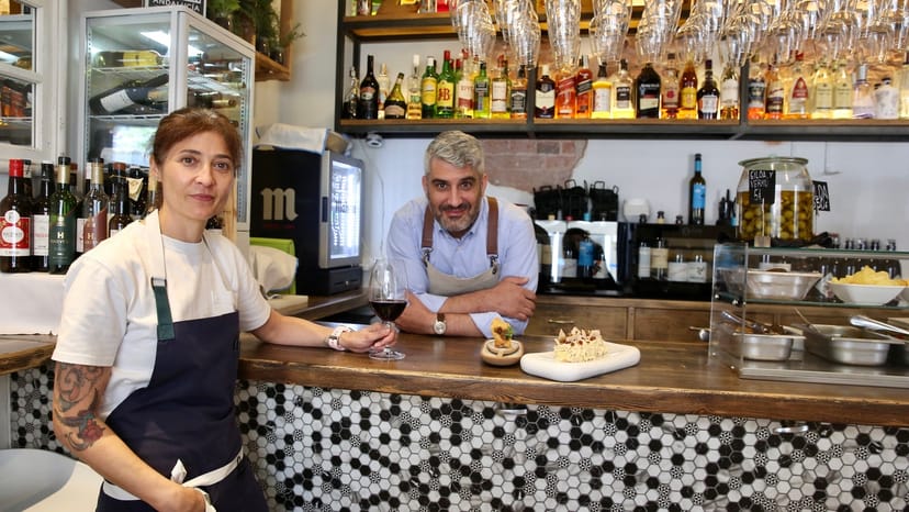 Zalamero Taberna restaurant with sleek bar, perfect for private dining and events.