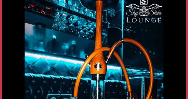 Elegant hookah setup at Aire Sky Bar, perfect for upscale events and social gatherings.