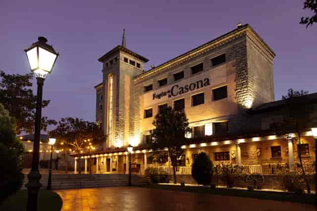 Elegant Porche venue with warm lighting, perfect for corporate events and celebrations.
