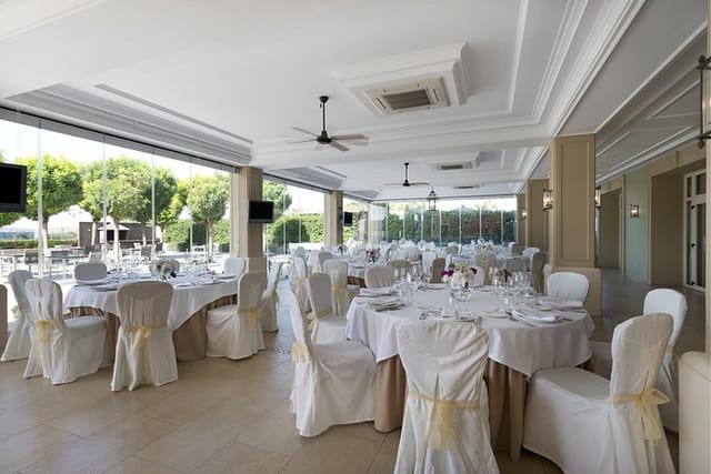 Elegant event space at Eurostars Palacio Buenavista for weddings and gatherings.