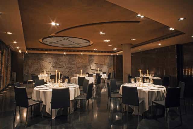 Sophisticated CEBO Restaurant setup for upscale events and formal dining.