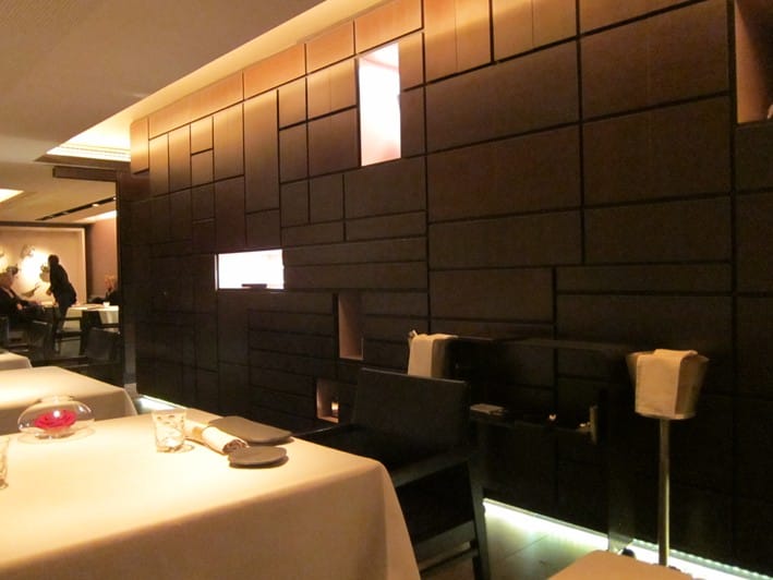 Modern dining area with sleek lines, perfect for private events or intimate dinners.