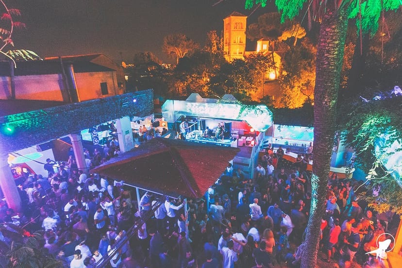 Disco club in La Terrrazza with colorful lighting for engaging networking events.