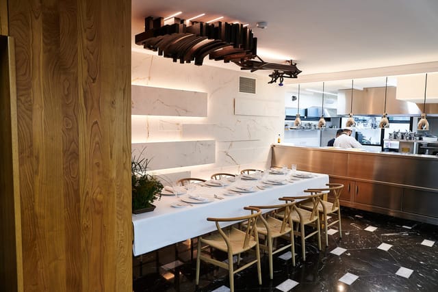 Closed Main Dining Room in A'Barra, featuring an elegant table setup for fine dining events.