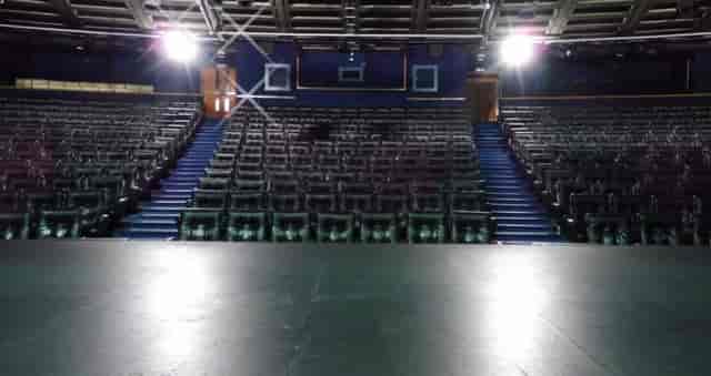 Auditorium at Teatro Fernán Gómez, ideal for presentations and performances.