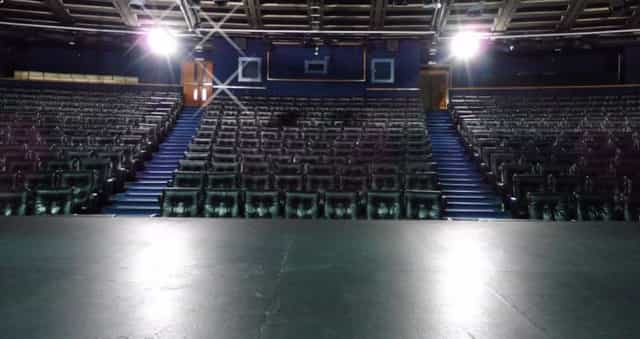 Auditorium at Teatro Fernán Gómez, ideal for presentations and performances.