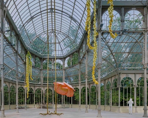 Glass conservatory at Museo Nacional Centro de Arte Reina Sofía, perfect for elegant weddings.
