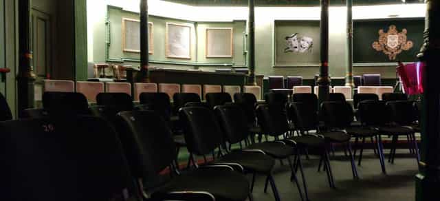 Versatile Sala Lola Membrives setup for meetings and presentations in Nuevo Teatro Alcalá