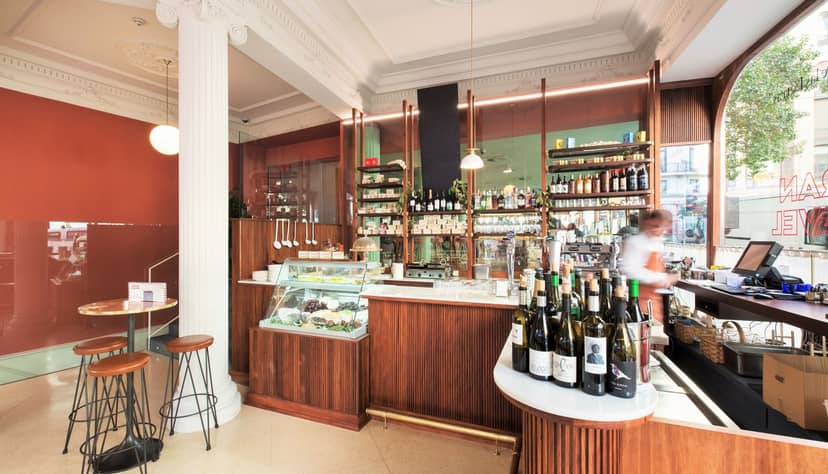 Stylish bar at Hotel Iberostar Las Letras for intimate gatherings and networking events.
