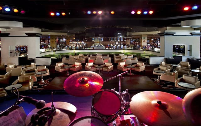 VIP Lounge on Bourbon Street: modern event space with sleek seating for concerts and parties.