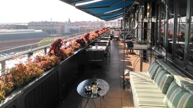 Stylish rooftop terrace at Only YOU Hotel Atocha for upscale events and meetings.