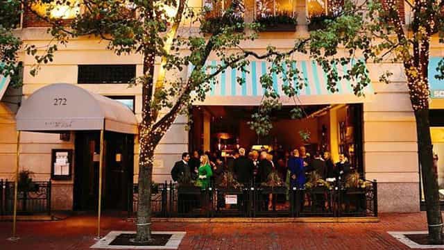 Bistro Du Midi: Lively venue with outdoor seating for events and celebrations.