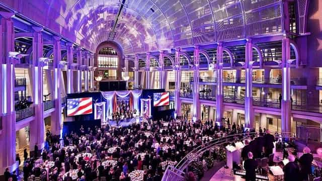 Elegant event space at Ronald Reagan Building, ideal for formal gatherings and networking.