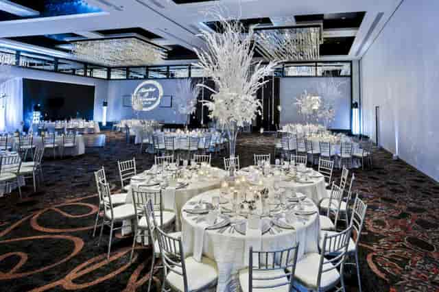 Elegant event space at Top of the 7s, Hotel Maryland, perfect for weddings or corporate events.
