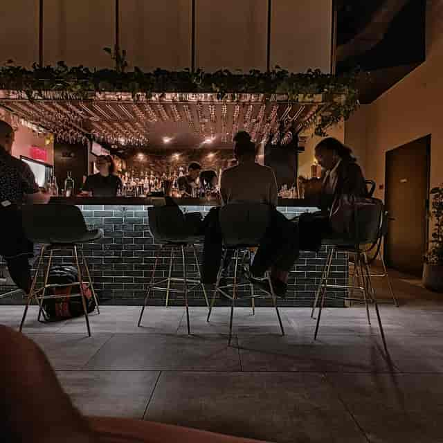 Chic rooftop terrace bar in Daintree for evening events and networking receptions.