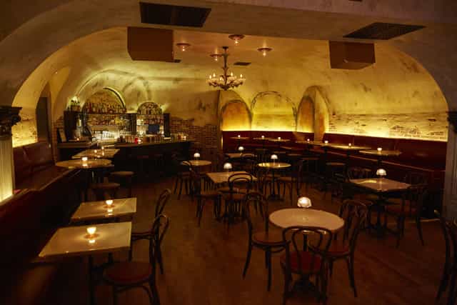 Cozy Basement jazz club at The Roxy Hotel, perfect for intimate cocktail receptions.