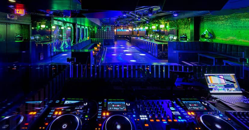 Vibrant Heist dance club with spacious dance floor for nightlife events.