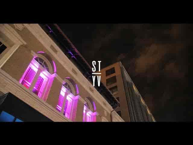 Stylish Saint Yves nightclub with striking lighting for modern events and gatherings.