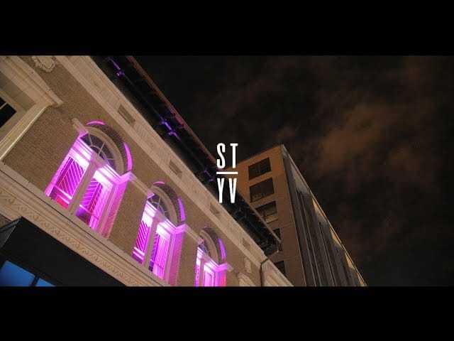 Stylish Saint Yves nightclub with striking lighting for modern events and gatherings.